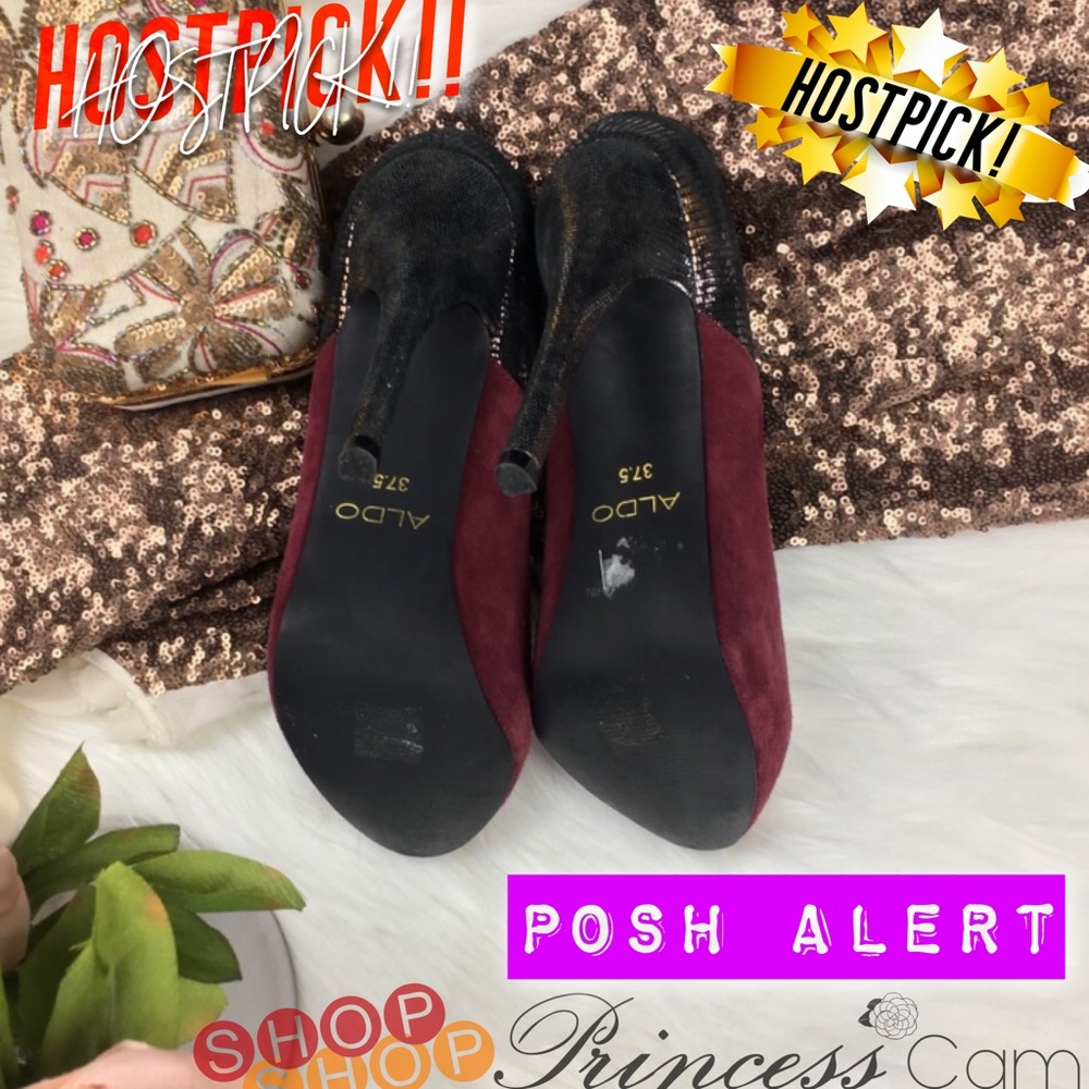 ๐ HOSTPICK๐ ๐Aldo Suede Pumps w/Metallic Accent - Picture 6 of 6